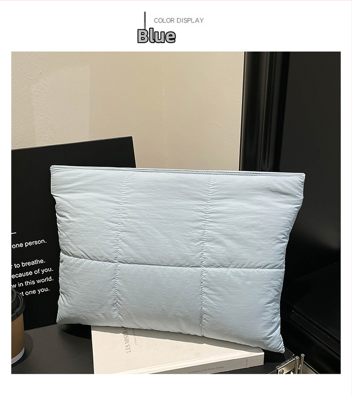 Laptop táska buborékpárnával, MacBook-kompatibilis, belső rendezővel, ütésálló, nylon külső