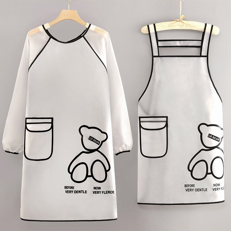 Hao Jin водоустойчива престилка с ръкави за кухня и обслужване на храните