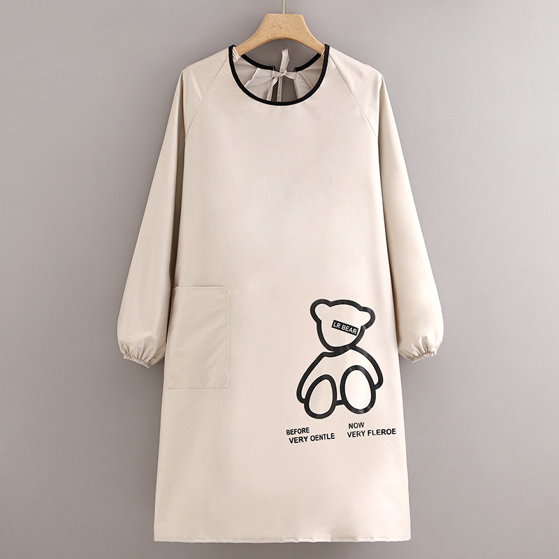 Hao Jin водоустойчива престилка с ръкави за кухня и обслужване на храните