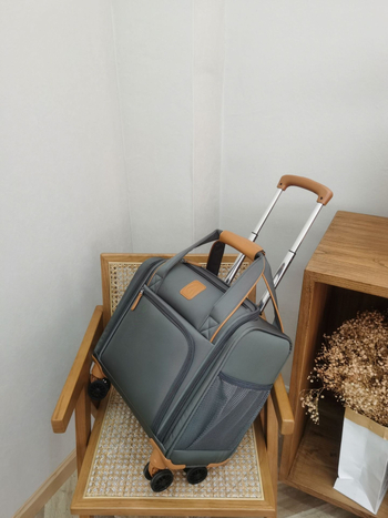 Oxford textilný príručný kufor, vodeodolný, ultraľahký, odolný voči opotrebeniu, jednosmerné kolieska