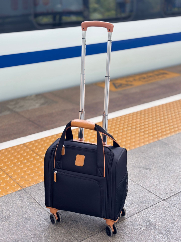 Oxford textilný príručný kufor, vodeodolný, ultraľahký, odolný voči opotrebeniu, jednosmerné kolieska