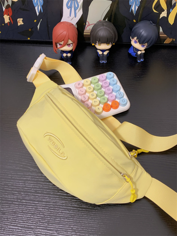 Dikaiero Borsetă de talie sport, nylon impermeabil, model cu litere, căptușeală poliester, pentru sporturi în aer liber, iarnă 2024