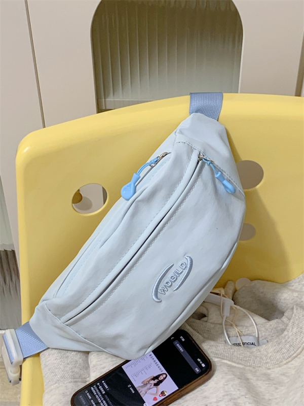 Dikaiero Borsetă de talie sport, nylon impermeabil, model cu litere, căptușeală poliester, pentru sporturi în aer liber, iarnă 2024