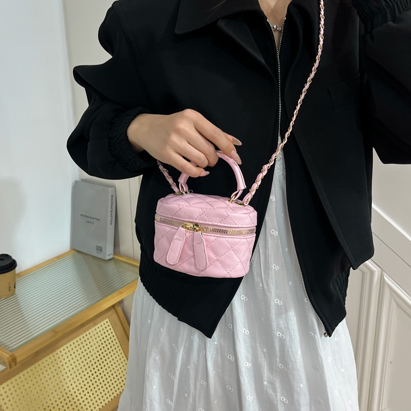 Mini ženska torbica PU, street fashion stil, horizontalni kvadratni oblik, zatvarač, unutarnja pretinica za mobitel