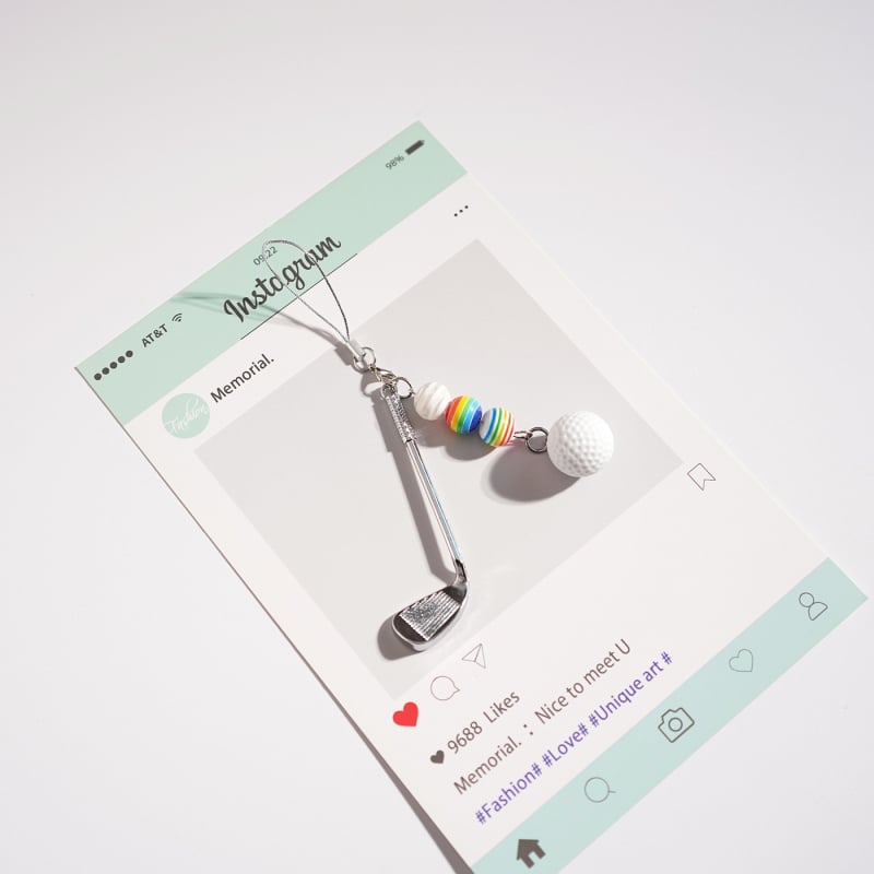 DIY badminton ključić – karikaturistički stil, cinkovo legura, privjesak u obliku reketa