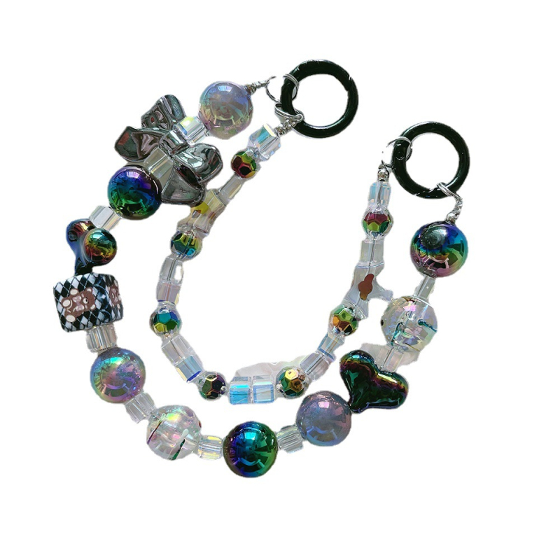 Ръчно изработен телефонен синджир от мъниста – корейски стил, животински мотив, DIY висулка