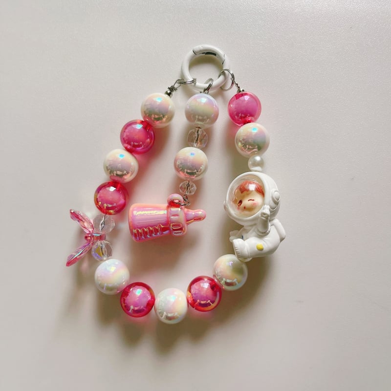 Ръчно изработен телефонен синджир от мъниста – корейски стил, животински мотив, DIY висулка