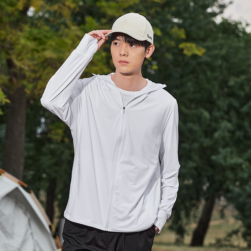 Unisex outdoorová bunda s kapucňou a UPF50+ UV ochranou, priedušná, rýchloschnúca, odvádzajúca vlhkosť