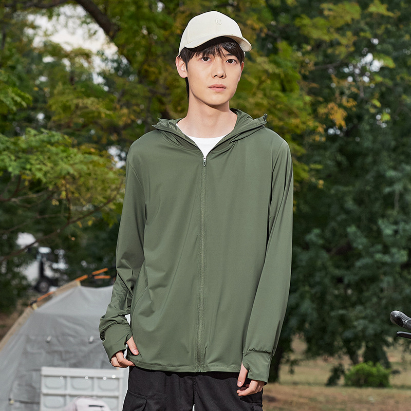 Unisex outdoorová bunda s kapucňou a UPF50+ UV ochranou, priedušná, rýchloschnúca, odvádzajúca vlhkosť