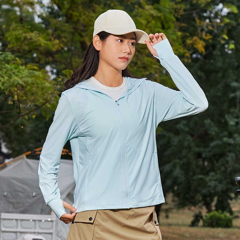 Unisex outdoorová bunda s kapucňou a UPF50+ UV ochranou, priedušná, rýchloschnúca, odvádzajúca vlhkosť