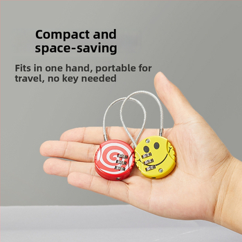 Jelszavas zár sisakhoz, poggyászhoz és edzőtermi szekrényhez | Cinkötvözet, 48.4, Acéldrótos mechanizmus