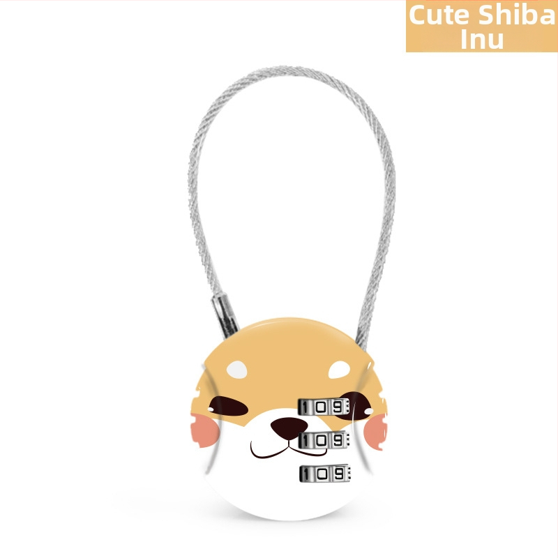 Jelszavas zár sisakhoz, poggyászhoz és edzőtermi szekrényhez | Cinkötvözet, 48.4, Acéldrótos mechanizmus