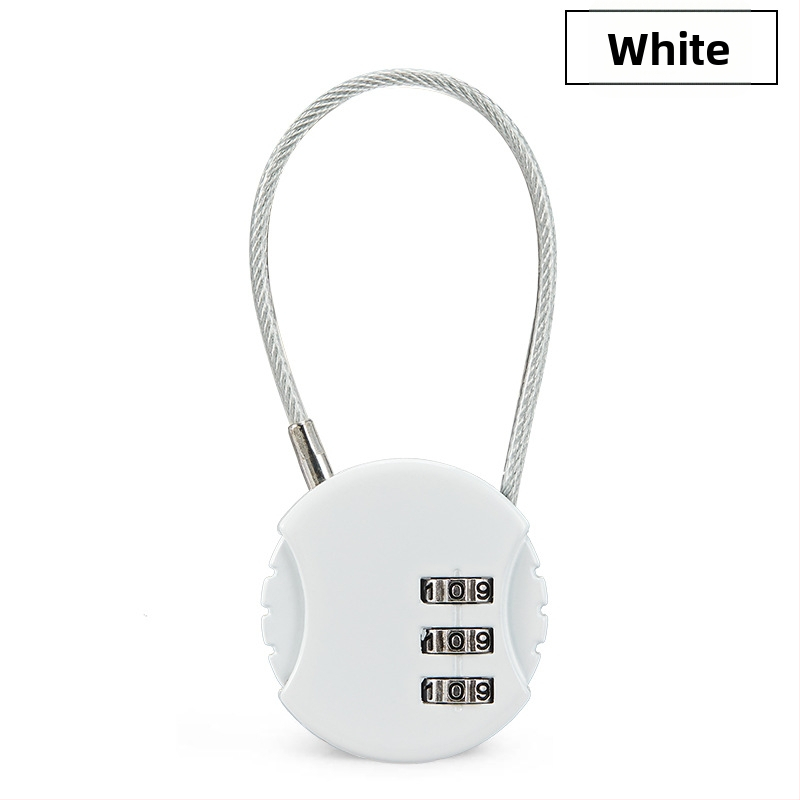 Jelszavas zár sisakhoz, poggyászhoz és edzőtermi szekrényhez | Cinkötvözet, 48.4, Acéldrótos mechanizmus