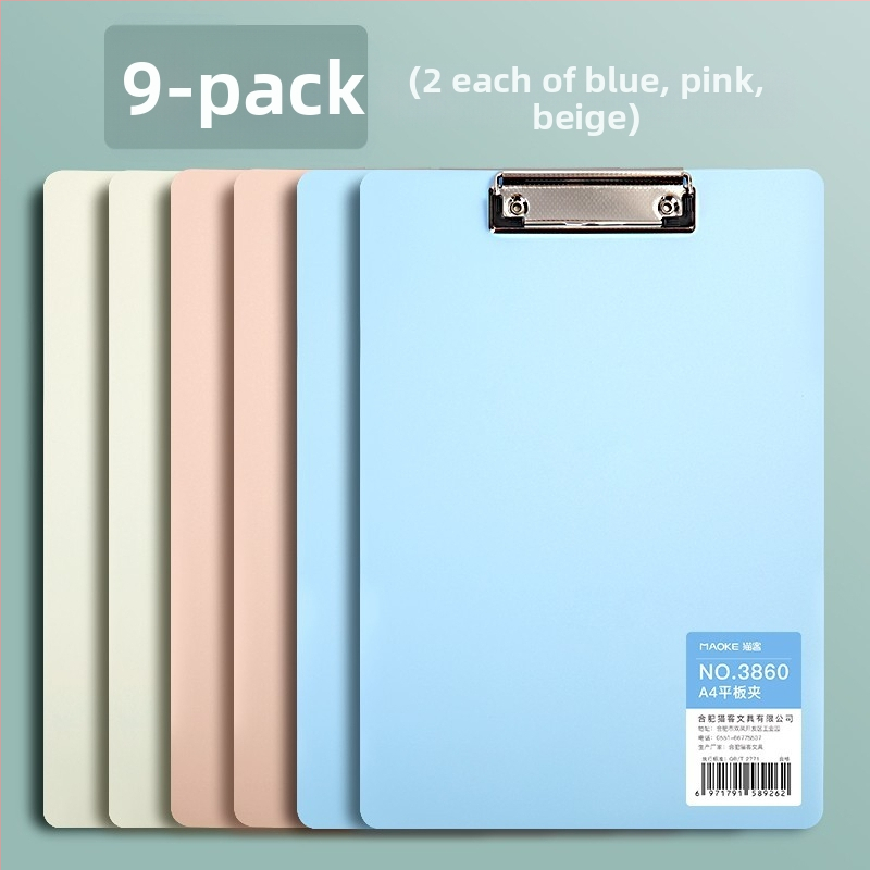 A4-es PVC kliptábla, modell 3860, diákoknak, függőleges