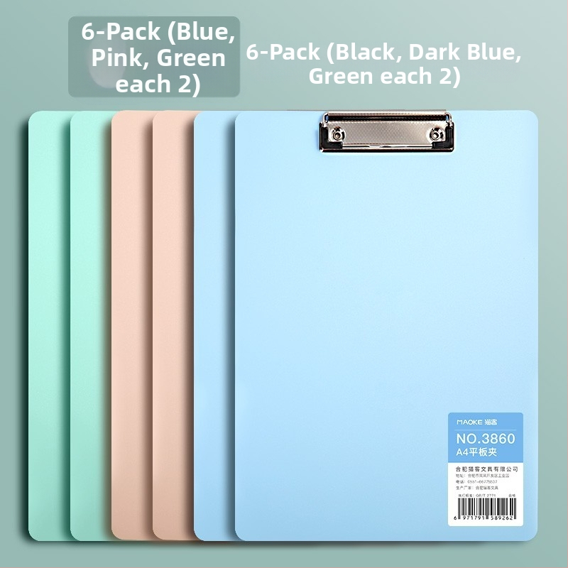 A4-es PVC kliptábla, modell 3860, diákoknak, függőleges