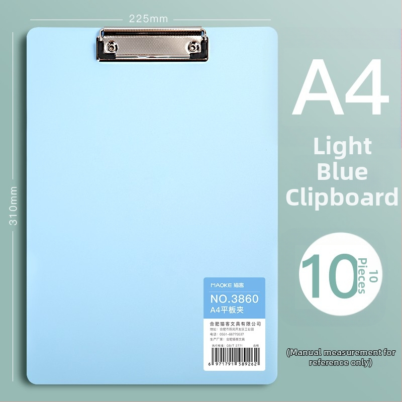 A4-es PVC kliptábla, modell 3860, diákoknak, függőleges