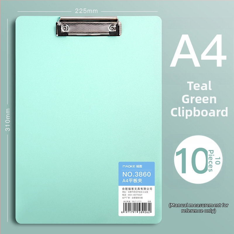 A4-es PVC kliptábla, modell 3860, diákoknak, függőleges