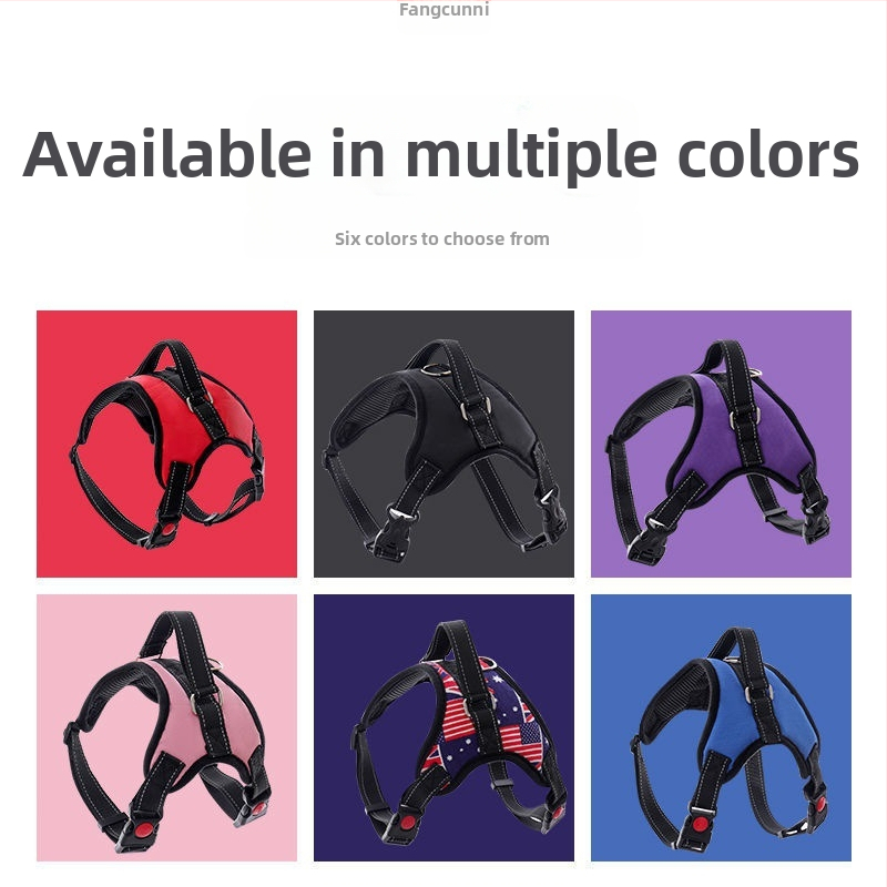 Nylonový postroj pre psa a vodítko z osemvláknovej šnúry