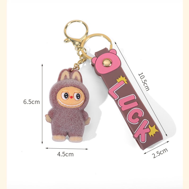 Ключодържател, карикатурна кукла с изпъкнали зъби, пластмасов, 52 г, индивидуално опакован