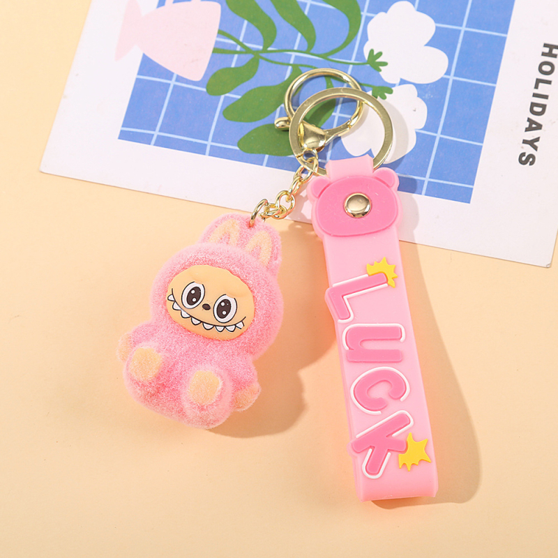 Ключодържател, карикатурна кукла с изпъкнали зъби, пластмасов, 52 г, индивидуално опакован