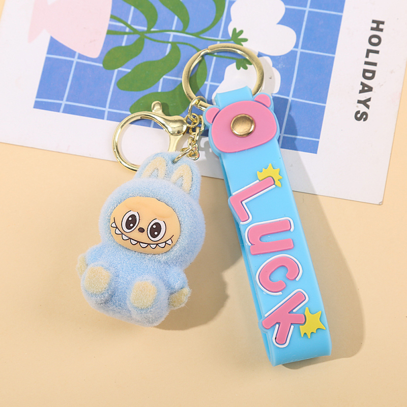 Ключодържател, карикатурна кукла с изпъкнали зъби, пластмасов, 52 г, индивидуално опакован