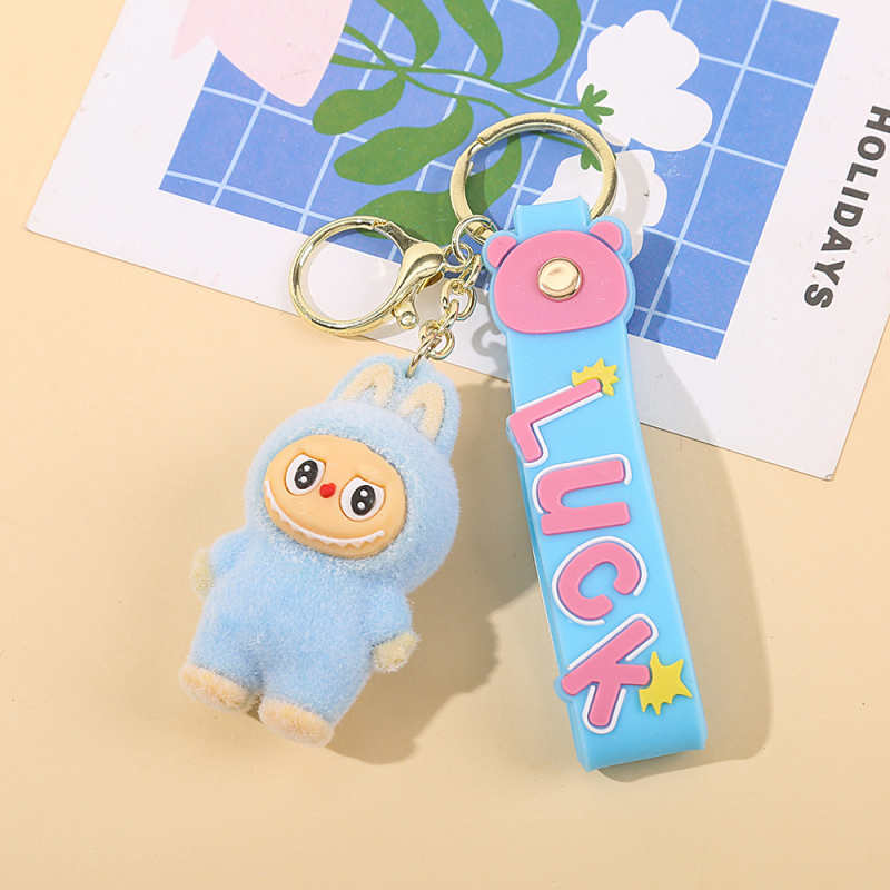 Ключодържател, карикатурна кукла с изпъкнали зъби, пластмасов, 52 г, индивидуално опакован