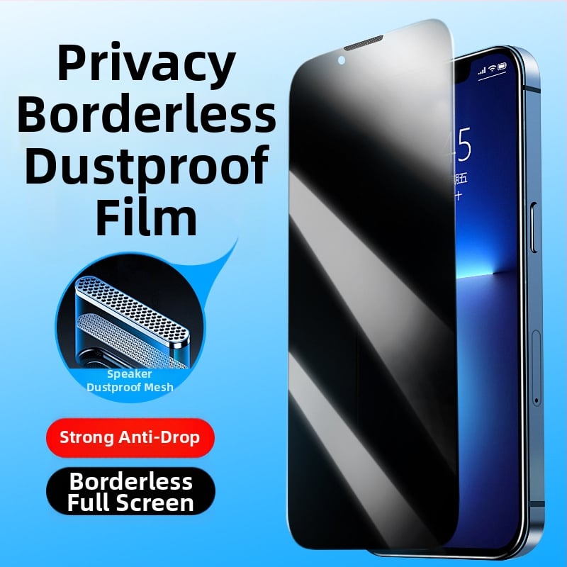 ΠροProtektive οθόνης από tempered glass με anti-peep και προστασία από πτώσεις για iPhone 11–14 Pro/Max