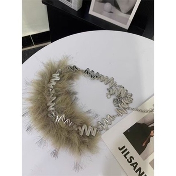 Μεταλλική ζώνη μέσης – στυλ υποκουλτούρας, ρετρό έμπνευση, για γυναίκες, μονή θηλιά ζώνης