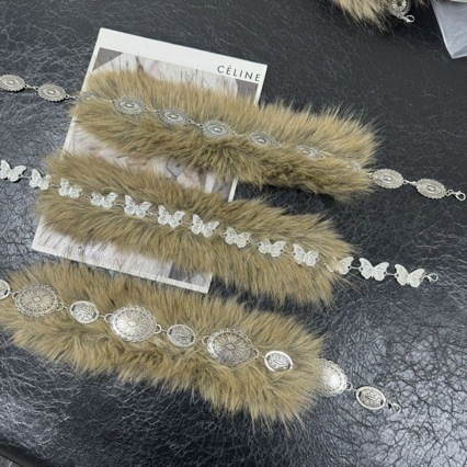 Μεταλλική ζώνη μέσης – στυλ υποκουλτούρας, ρετρό έμπνευση, για γυναίκες, μονή θηλιά ζώνης