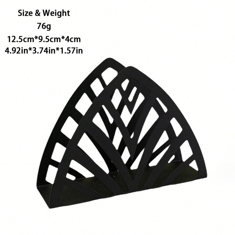 Suport de șervete din fier, design Nordic creativ, vertical, suport metalic pentru masă, formă ovală, suprafață netedă