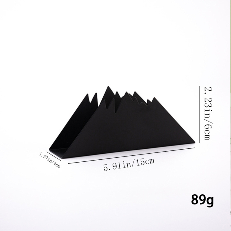 Suport de șervete din fier, design Nordic creativ, vertical, suport metalic pentru masă, formă ovală, suprafață netedă