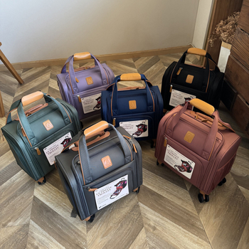 Unisex cestovný kufor, ultraľahký a tichý, s univerzálnymi kolieskami, zapínanie na zips, Oxfordová látka