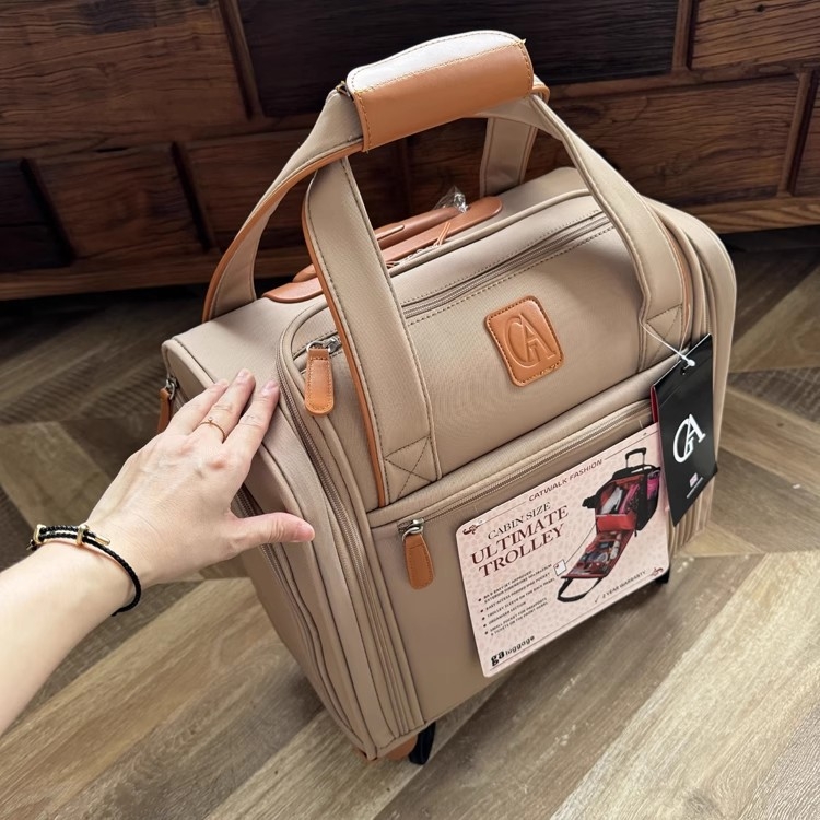 Unisex cestovný kufor, ultraľahký a tichý, s univerzálnymi kolieskami, zapínanie na zips, Oxfordová látka