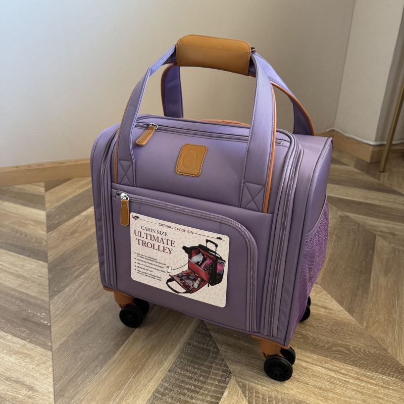 Unisex cestovný kufor, ultraľahký a tichý, s univerzálnymi kolieskami, zapínanie na zips, Oxfordová látka