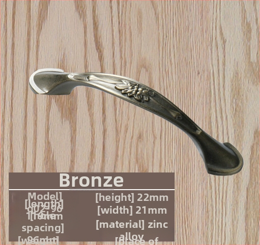 Дръжка за шкафова врата – цинкова сплав, модел lrls001, Longrun, модерен стил