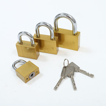 Bezpečnostná závora z železa s meďovou povrchovou úpravou — model High-grade copper-plated padlock, značka Five Star Lida, pre priemyselné a domáce použitie, moderný minimalistický štýl