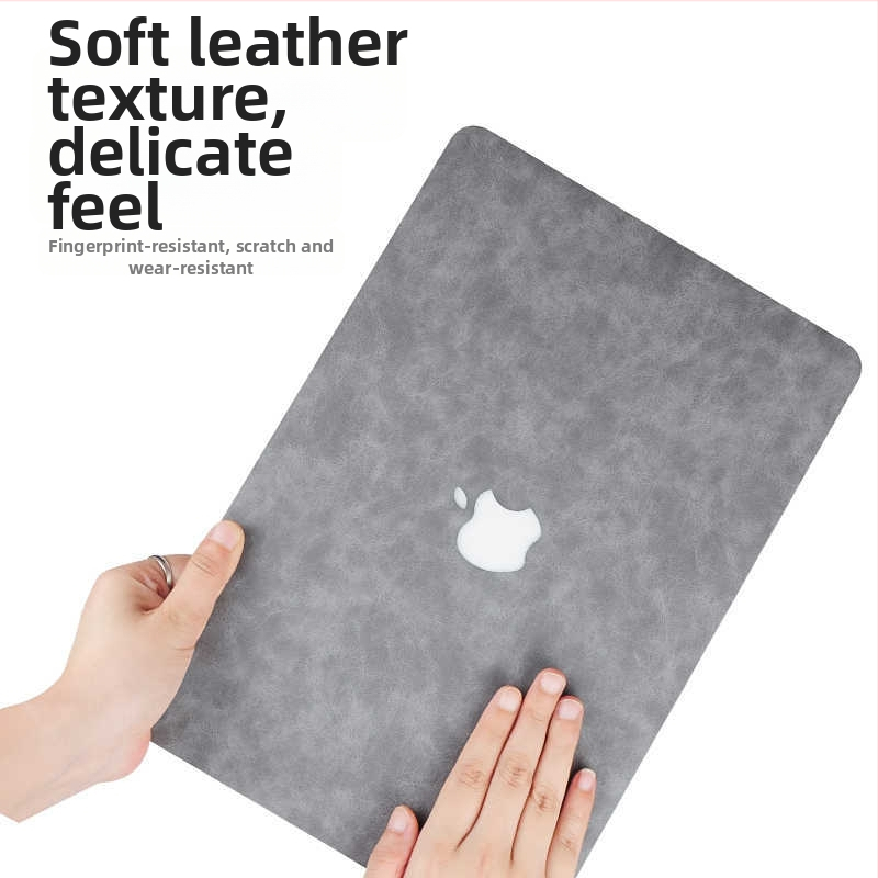 Shell film pentru MacBook Pro din piele — Piele cloud, compatibil Apple MacBook Pro, Shell film, lansare 2024