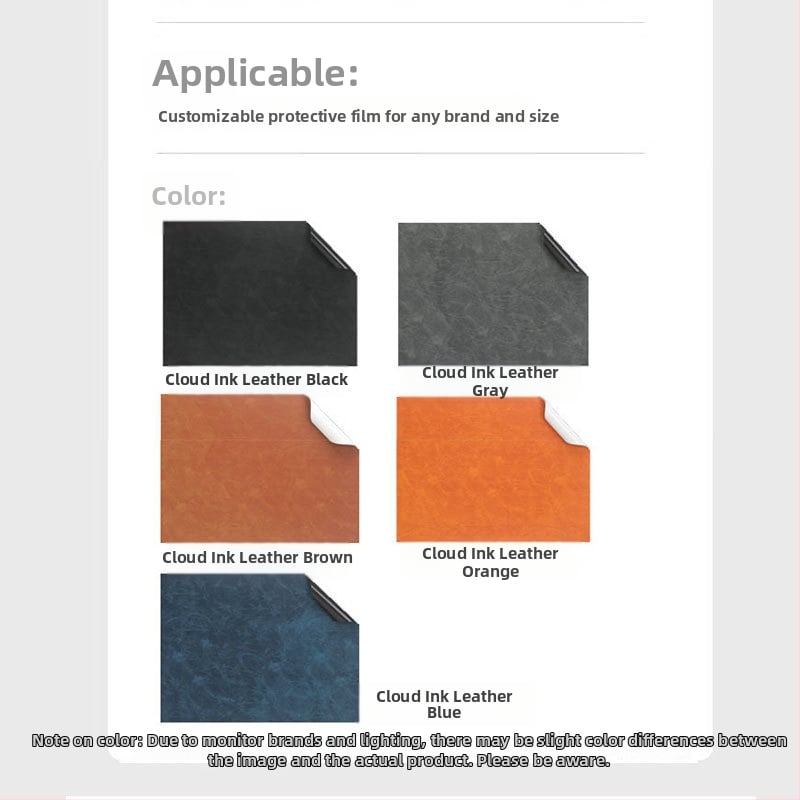 Shell film pentru MacBook Pro din piele — Piele cloud, compatibil Apple MacBook Pro, Shell film, lansare 2024