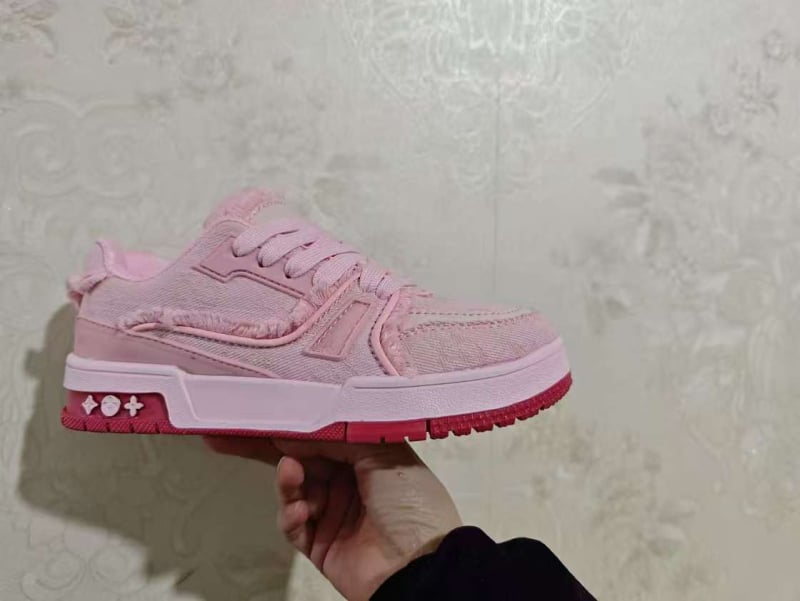 Sneakers με επάνω μέρος από ντένιμ, στρογγυλή μύτη, αναπνεόμενα, PU σόλα, χαμηλός αστράγαλος