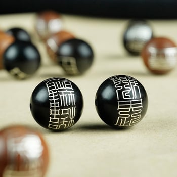 Muxiangji χάντρες από σανδαλόξυλο με ασημένια ένθετα, τεχνική inlay, τοτέμ μοτίβο ζωδίων, κινεζικό στυλ κοσμήματα