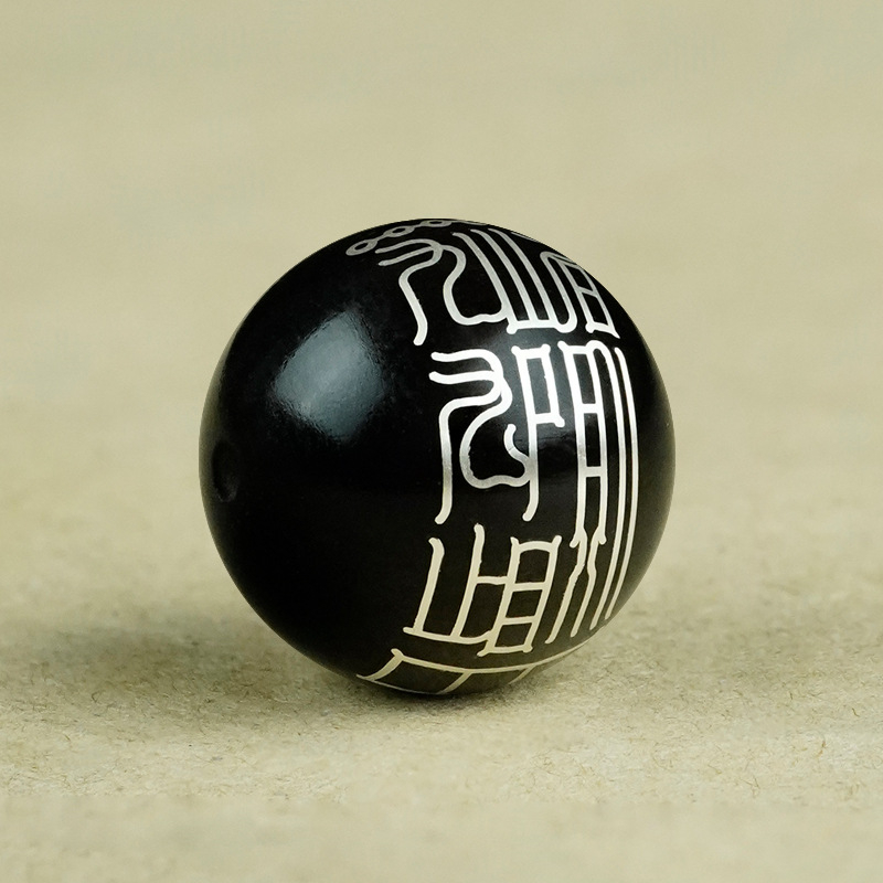 Muxiangji χάντρες από σανδαλόξυλο με ασημένια ένθετα, τεχνική inlay, τοτέμ μοτίβο ζωδίων, κινεζικό στυλ κοσμήματα