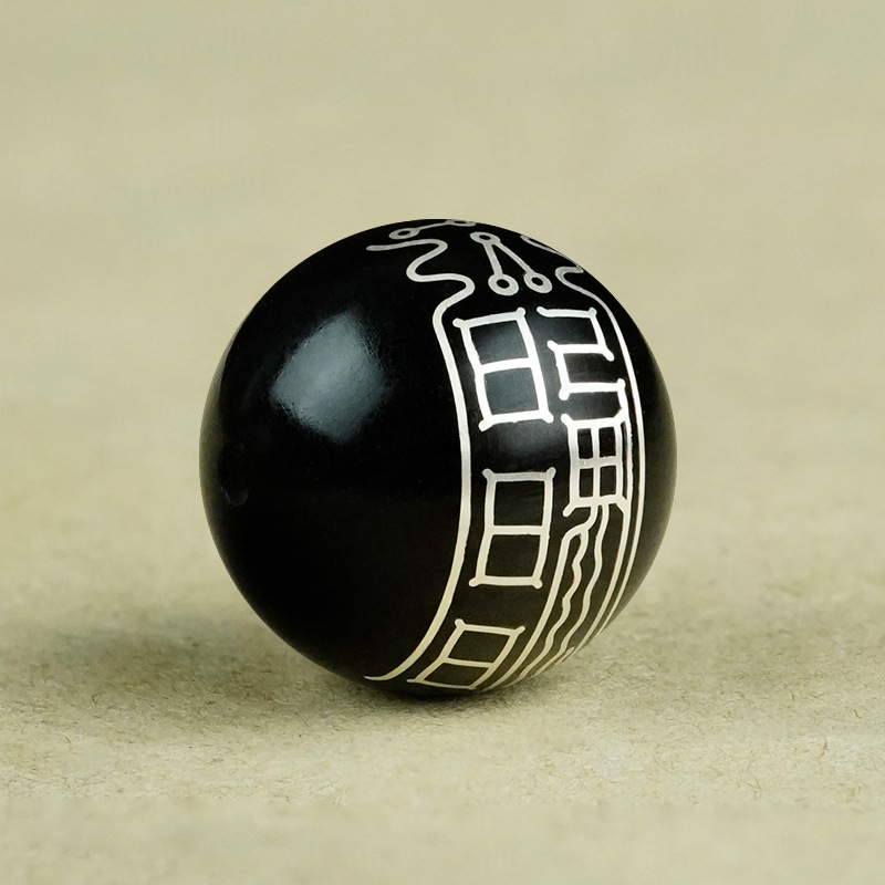 Muxiangji χάντρες από σανδαλόξυλο με ασημένια ένθετα, τεχνική inlay, τοτέμ μοτίβο ζωδίων, κινεζικό στυλ κοσμήματα