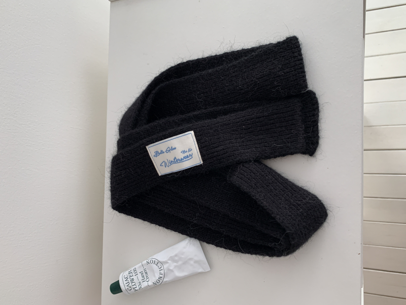 Σετ γάντια και φουλάρι — πλεκτό, κορεάτικου στιλ, κατάλληλο για τον χειμώνα, κυκλοφόρησε το φθινόπωρο του 2023