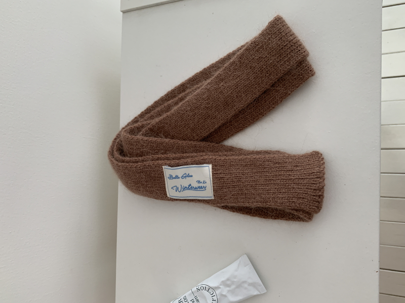 Σετ γάντια και φουλάρι — πλεκτό, κορεάτικου στιλ, κατάλληλο για τον χειμώνα, κυκλοφόρησε το φθινόπωρο του 2023