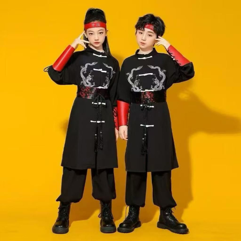 Gyerekeknek szóló kínai stílusú kétszemélyes nadrágkosztüm, ujjatlan, corduroy anyag, fő anyag: nyúl szőr