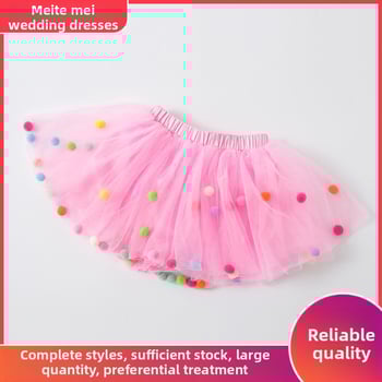 Fustă tutu prințesă din nylon pentru fetițe, model Cartoon, căptușită cu bumbac, 90% nylon, vară