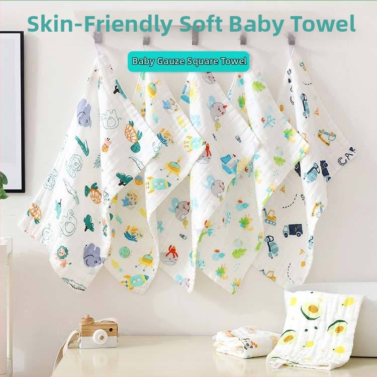 Детска памучна квадратна кърпа за лице Bamboo Blue, номер 1744/1745/1746, 40-count, тегло под 50 g