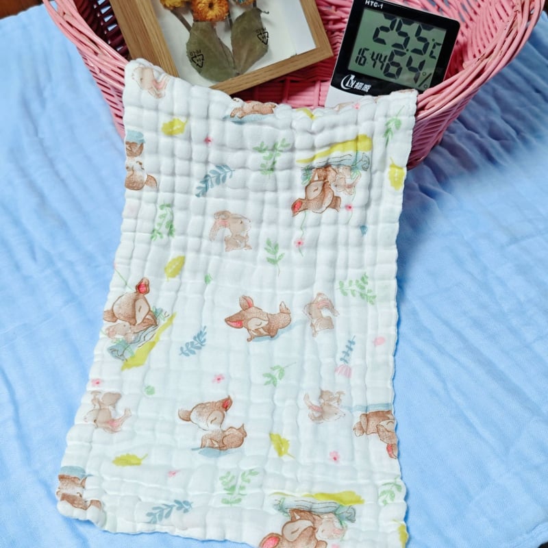 Детска памучна квадратна кърпа за лице Bamboo Blue, номер 1744/1745/1746, 40-count, тегло под 50 g