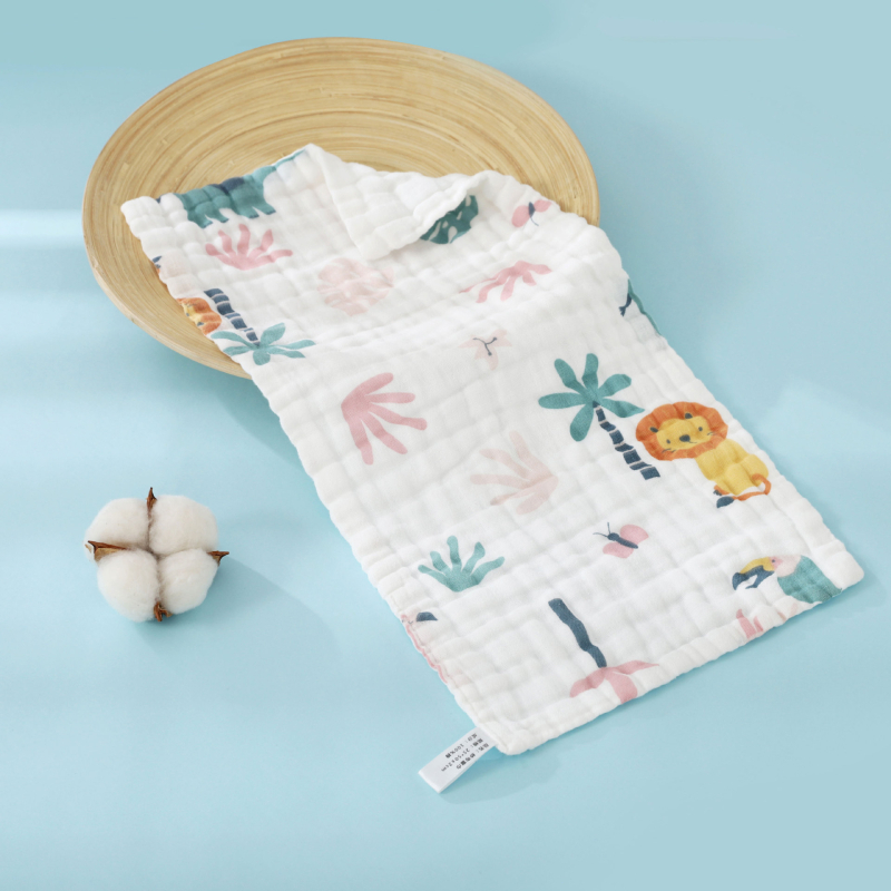 Детска памучна квадратна кърпа за лице Bamboo Blue, номер 1744/1745/1746, 40-count, тегло под 50 g