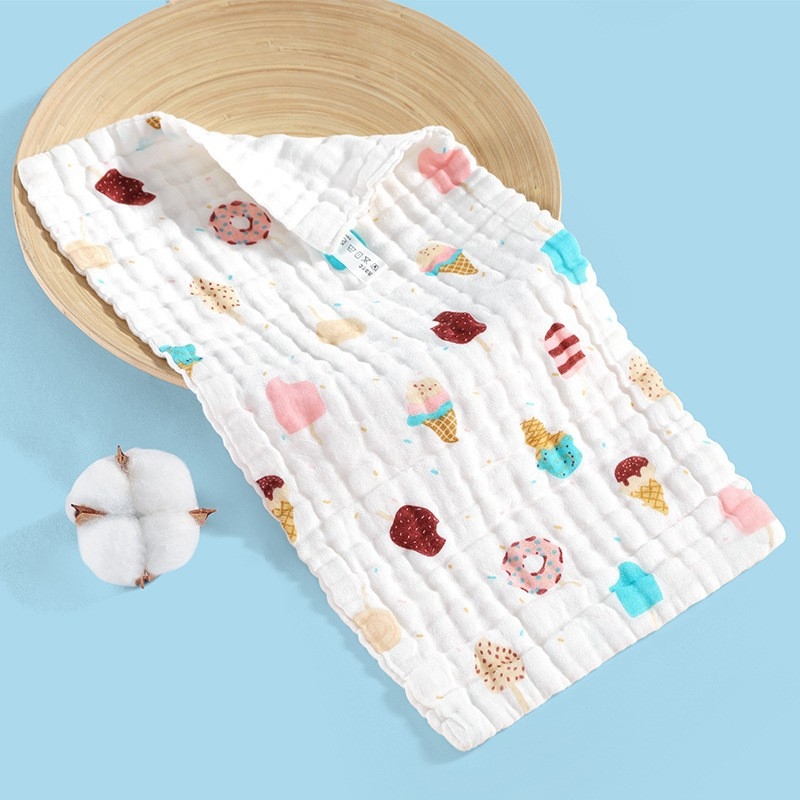 Детска памучна квадратна кърпа за лице Bamboo Blue, номер 1744/1745/1746, 40-count, тегло под 50 g